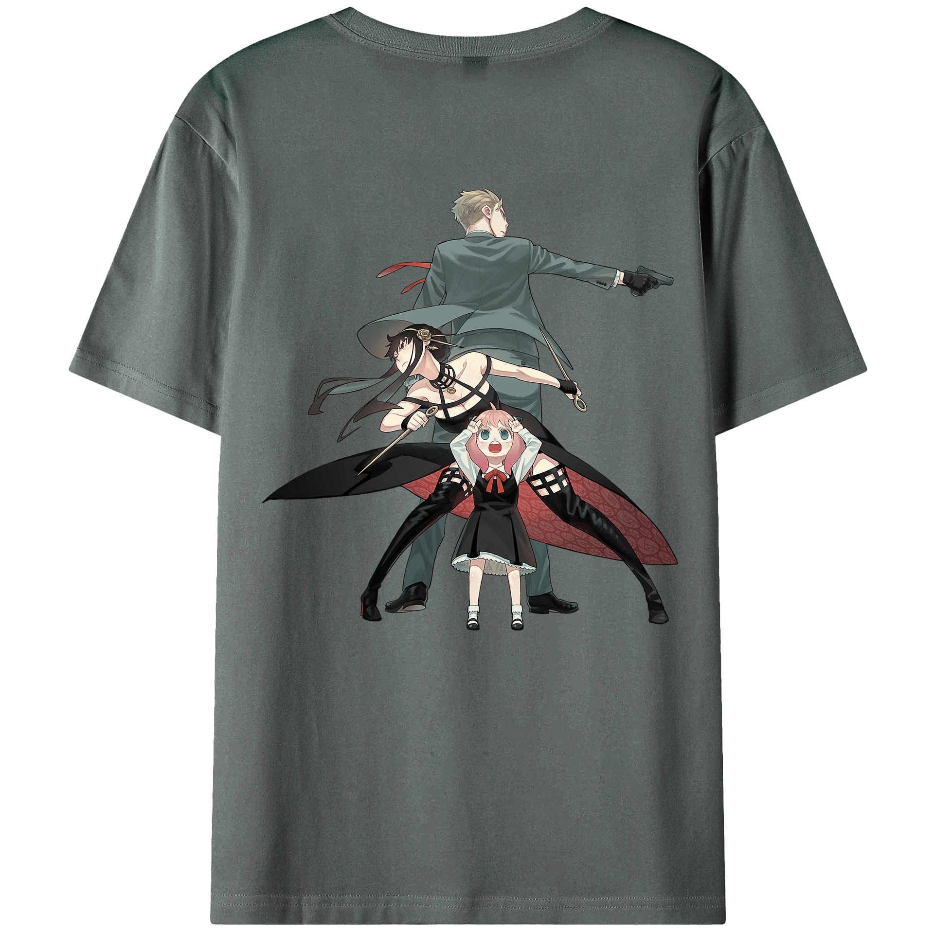 （画像用） SPY×FAMILY间谍家家酒 綿100％半袖Tシャツ（背面プリント）